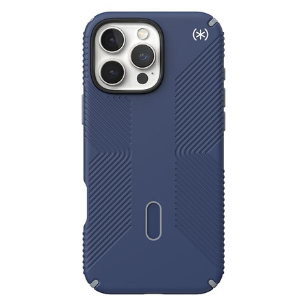 Speck Presidio2 Grip ClickLock & MagSafe - iPhone 16 Pro Max Case (Coastal Blue / Dust Grey / White)