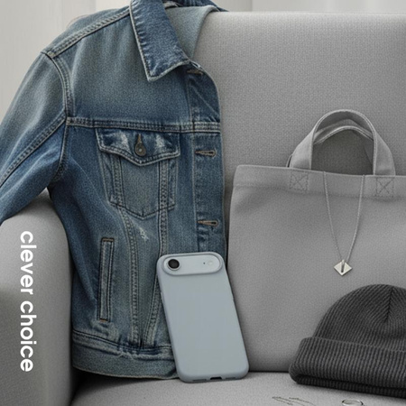 SILIKONOWE ETUI MAGSAFE DO IPHONE AIR Crong NIEBIESKIE MAGNETYCZNE CASE