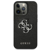 Guess Saffiano 4G Big Silver Logo - iPhone 13 Pro Case (black)