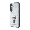 Karl Lagerfeld Fixed Glitter Iconic Logo Metall Pin - Samsung Galaxy S24+ Gehäuse (silber)