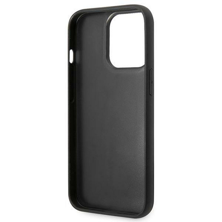 Karl Lagerfeld Quilted Puffy Ikonik Pin - Tasche für iPhone 14 Pro (Schwarz)