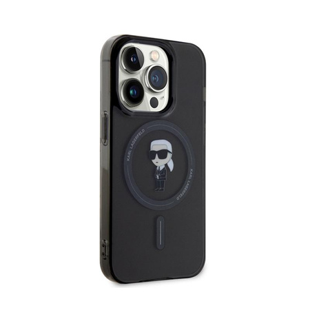 Karl Lagerfeld IML Ikonik MagSafe - pouzdro pro iPhone 15 Pro (černé)