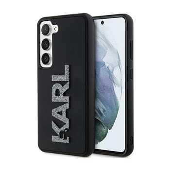 Karl Lagerfeld 3D Rubber Glitter Logo - Etui Samsung Galaxy S23 (noir)