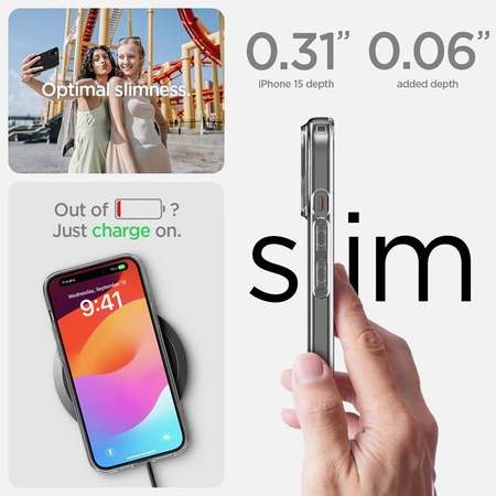 Spigen Liquid Crystal - Schutzhülle für iPhone 15 (Transparent)