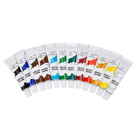 Peinture aquarelle en tube de 12 ml 12 couleurs