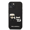 Karl Lagerfeld Ikonik 3D Karl & Choupette - Coque iPhone 14 (noir)