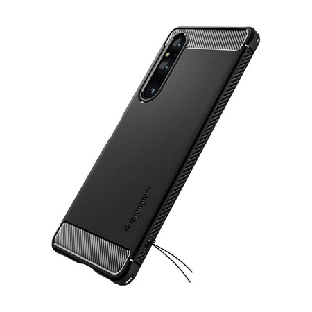 Spigen Rugged Armor - tok Sony Xperia 1 V készülékhez (fekete)