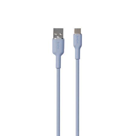 Câble souple PURO ICON - Câble USB-A vers USB-C 1,5 m (bleu poudre)