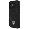 Guess Grained Hot Stamp Peony Triangle Logo MagSafe - Hülle für iPhone 16 (schwarz)