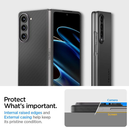 Spigen Airskin Pro - Etui pour Samsung Galaxy Z Fold 5 (Noir)