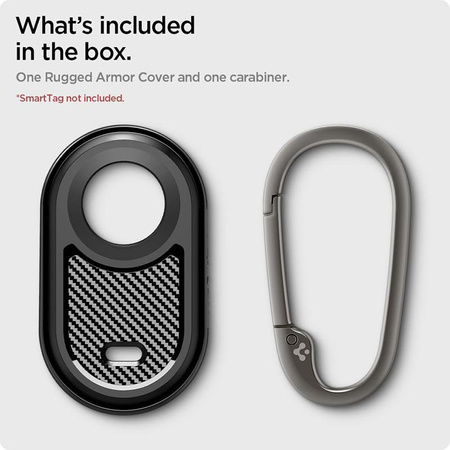 Spigen Rugged Armor - tok Samsung Galaxy SmartTag 2 (fekete)