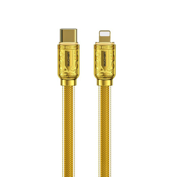 WEKOME WDC-163 Sakin Series - USB-C to Lightning PD 20W Connection Cable 1 m (Gold)