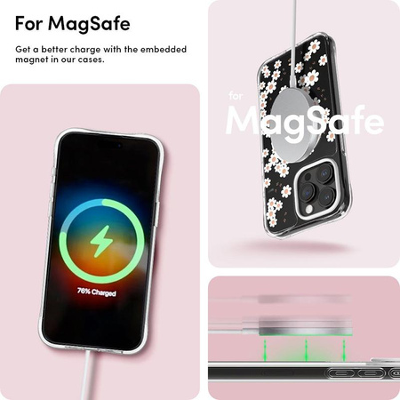 Spigen Cyrill Cecile MagSafe - Gehäuse für iPhone 15 Pro (Weiß Daisy)