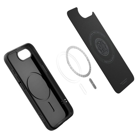 Spigen Liquid Air MagSafe - étui pour iPhone 16e (Noir mat)