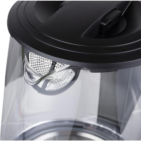 Alpina - Electric kettle made of glass with LED illumination 1,7 L 2200 W