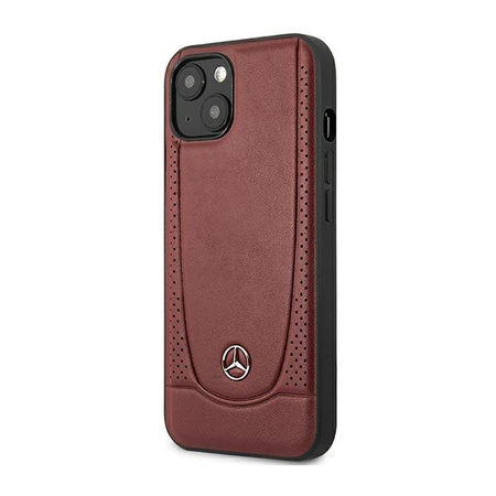 Mercedes Leather Urban Line - Étui pour iPhone 14 Plus (rouge)