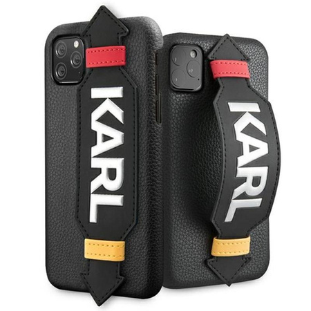 Karl Lagerfeld Case Strap - iPhone 11 Pro Case (black)