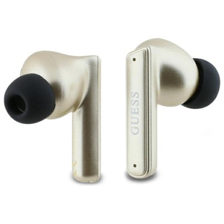 Guess Capsule Printed Logo - TWS ANC & ENC Bluetooth Headphones + Charging Case (Gold)