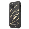 Guess Marmor Glas Gold Glitter - iPhone 11 Pro Max Tasche (schwarz)
