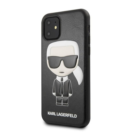 Karl Lagerfeld Iconic Karl Embossed Fullbody - Coque pour iPhone 11 (Noir)