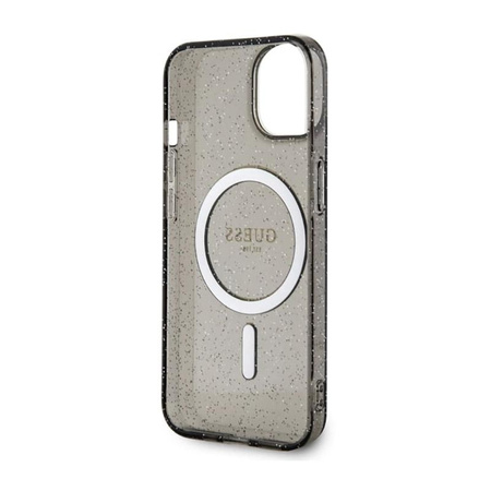 Guess Glitter Gold MagSafe - Case for iPhone 14 (Black)