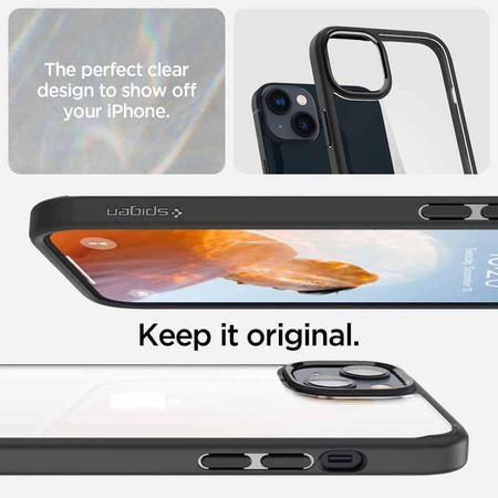 Spigen Ultra Hybrid - Hülle für iPhone 14 (Schwarz)