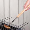 BBQ essential fork long with wooden handle 41 cm