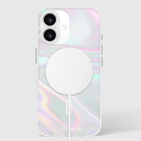 Case-Mate Soap Bubble MagSafe - Pouzdro pro iPhone 16 (Iridescent)