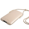 Guess Saffiano Pouch - S/M pochette pour téléphone max 6.1" (or)