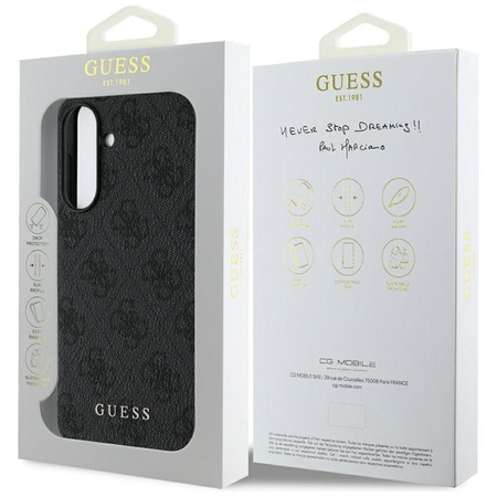 Guess 4G Charms Kollektion - Tasche für Samsung Galaxy A56 5G (schwarz)