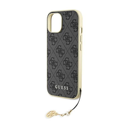 Guess 4G Charms Collection - pouzdro na iPhone 15 (šedé)