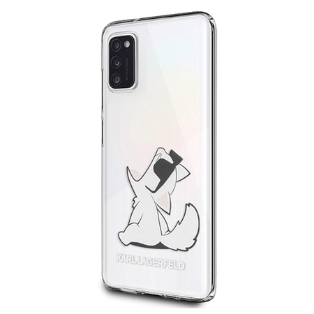 Karl Lagerfeld Choupette Fun Sunglasses - pouzdro pro Samsung Galaxy A41 (průhledné)