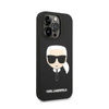 Karl Lagerfeld Silicone Iconique Karl`s Head MagSafe - iPhone 14 Pro Case (noir)