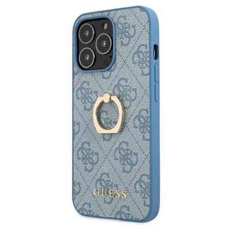 Pouzdro Guess 4G Ring Case - pouzdro pro iPhone 13 Pro (modré)