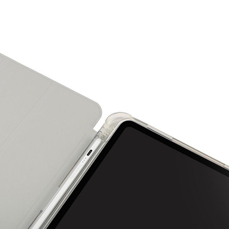 Tucano Satin Case - Tasche für iPad 11" (2025) / iPad 10.9" (2022) mit Magnet & Standfuß mit Apple Pencil Halter (silber)