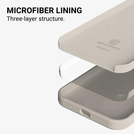 Crong Color Cover - Coque pour iPhone 13 Pro (Beige Pierre)