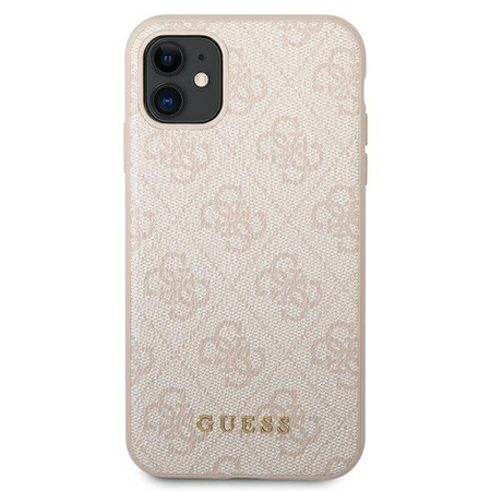 Guess 4G Metal Gold Logo - pouzdro pro iPhone 11 (růžové)