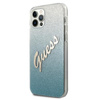 Guess Glitter Gradient Script - Coque iPhone 12 Pro Max (bleu)