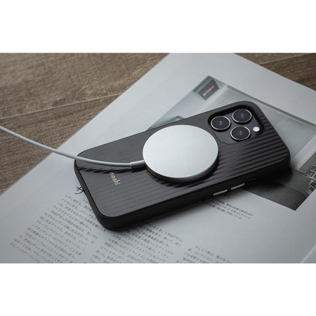 Moshi Arx Slim Hardshell tok - iPhone 13 Pro MagSafe tok (Mirage fekete)