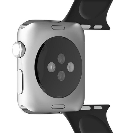 PURO ICON - Elasztikus sportpánt Apple Watch 42/44/45 mm-es órához (S/M & M/L) (fekete)