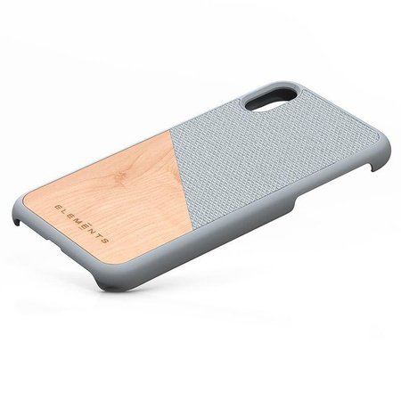 Nordic Elements Original Hel - Coque en bois pour iPhone XR (Gris clair)