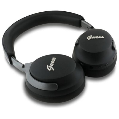 Guess Metal Script Logo – Kabellose Over-Ear Bluetooth-Kopfhörer ANC + ENC (schwarz)