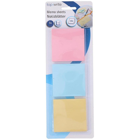Topwrite - Sticky note set 3x 50 pcs.