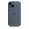 Apple Silicone Case - Silikonowe etui z MagSafe do iPhone 14 (sztormowy błękit)