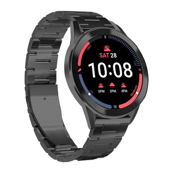 PURO Metal Stainless Steel Band - řemínek / náramek z nerezové oceli pro Samsung Galaxy Watch 5 / Watch 5 Pro / Watch 4 / Watch 4 Classic (černý)