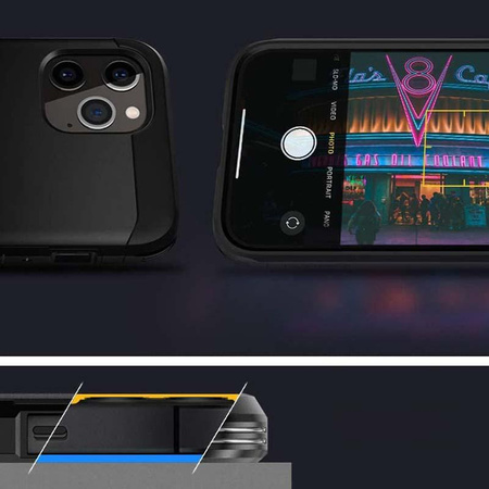 Spigen Tough Armor - Coque pour iPhone 12 / iPhone 12 Pro (Noir)