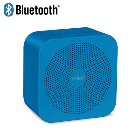 PURO Handy Speaker - Tragbarer drahtloser Bluetooth-Lautsprecher (blau)