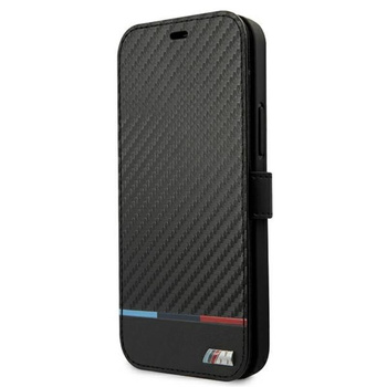 BMW Booktype M Carbon Stripe - Coque pour iPhone 13 (noir)