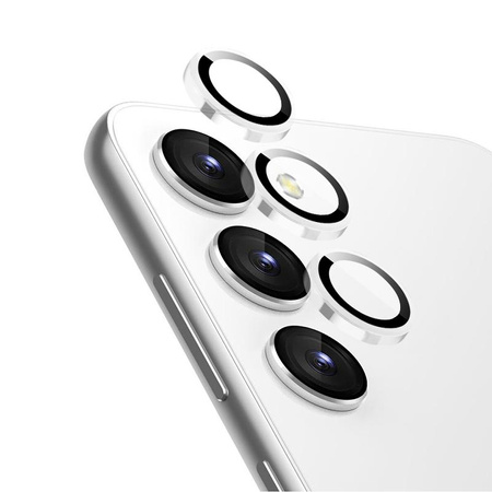 Crong Lens Ring - Gehärtetes Glas für die Kameralinse des Samsung Galaxy S24 (klar)