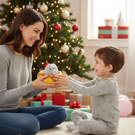 MASKOTKA PUSHEEN DLA DZIECKA KOT W PĄCZKU 18cm PLUSZOWA PRZYTULANKA